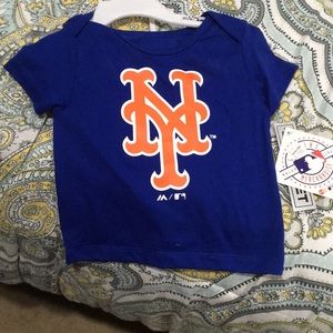 Mets T-shirt and diaper cover set